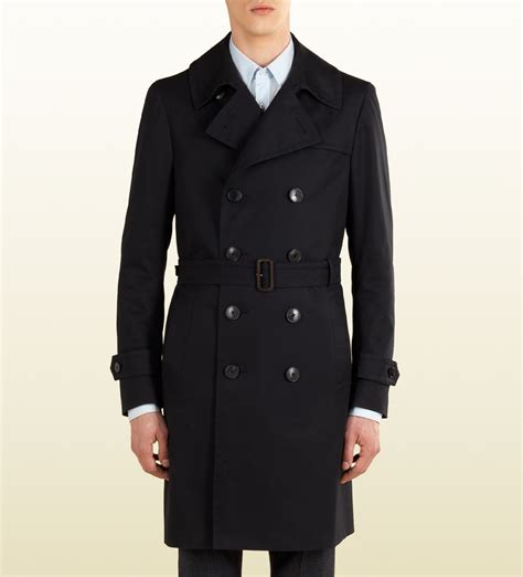 mens coats gucci|Gucci trench coat men's.